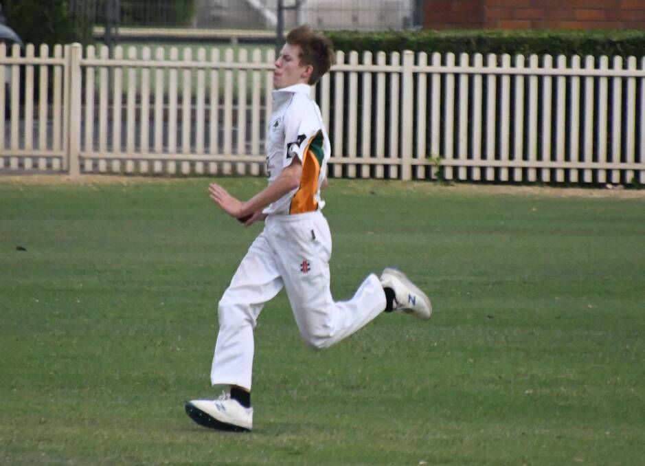 SKIPPER: Lachlan Page took three crucial wickets in the under-16 final for Maitland.