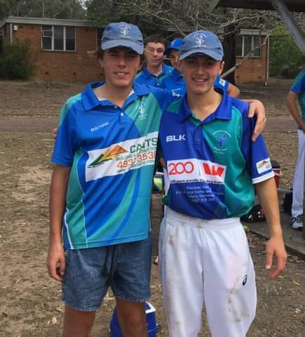 MATES: Fifteen-year-olds Tom Porter and Joe Hancock will line up beside each other in first grade for Easts on Saturday.