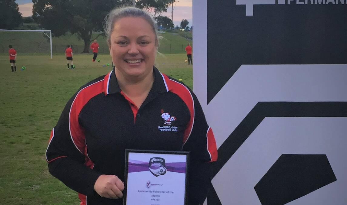 HEART AND SOUL: Kristen Birkett is the Hunter Valley Football's Newcastle Permanent Volunteer of the Month 