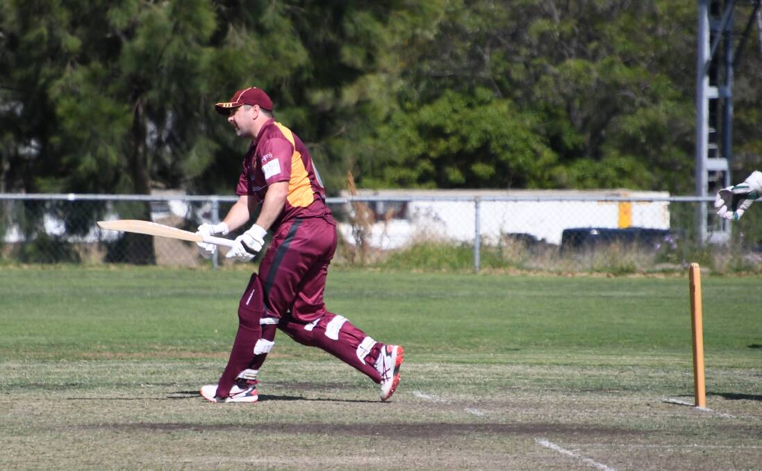 Josh Trappel's 70 not out included six sixes and four fours. Picture by Michael Hartshorn