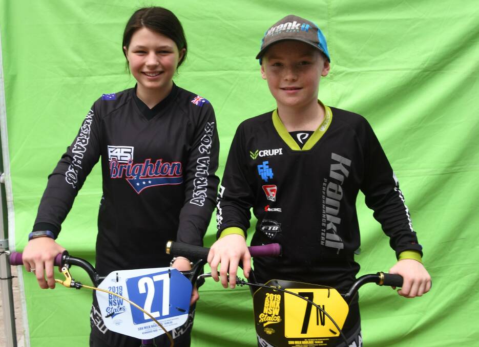 YOUNG STARS: Porschea Longbottom and Zane Bourke were crowned NSW champions on the weekend. Picture: Michael Hartshorn