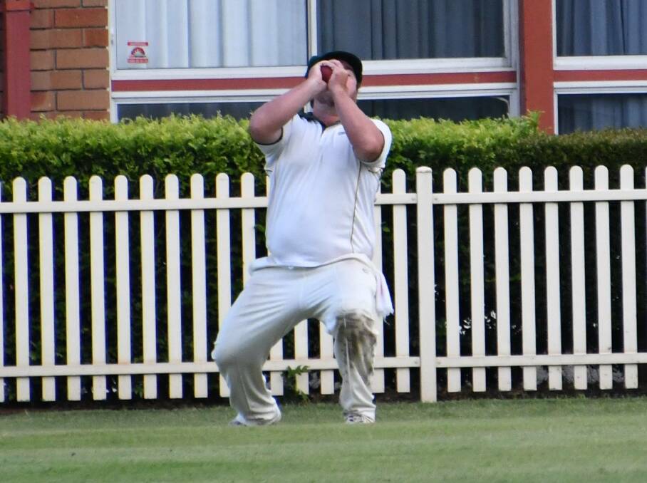 FINAL MOMENT: Western Suburbs all-rounder Shaun Hill holds the last catch of the day to propel the Plovers into the final against City United. Picture: Michael Hartshorn