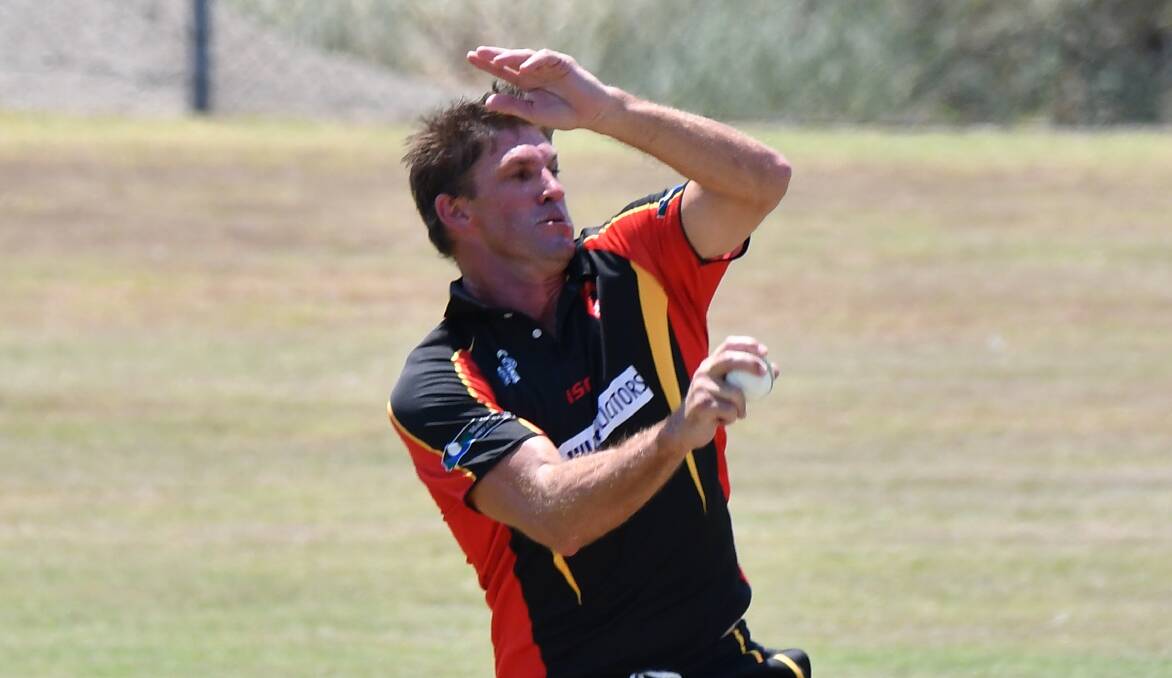 COOL: Ian Wood picked up three wickets in the tense finish against City United.