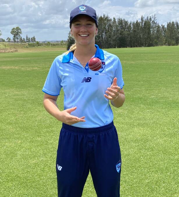 Thornton teenager Monique Krake has had a whirlwind summer of cricket leading to a late call up and starring role with NSW Country at the Under-16 Girls' National Cricket Championships in Tasmania. Picture supplied