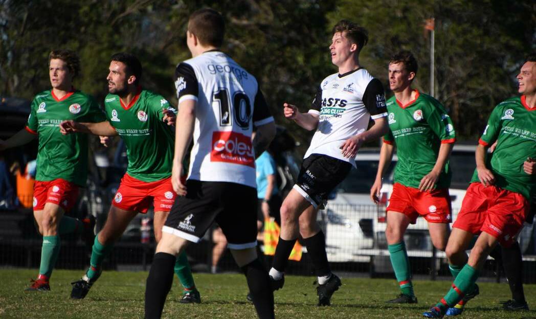 Maitland Jimmy Thompson got on the scoreboard for 2020 with an excellent strike against Adamstown in Maitland's 2-1 win.