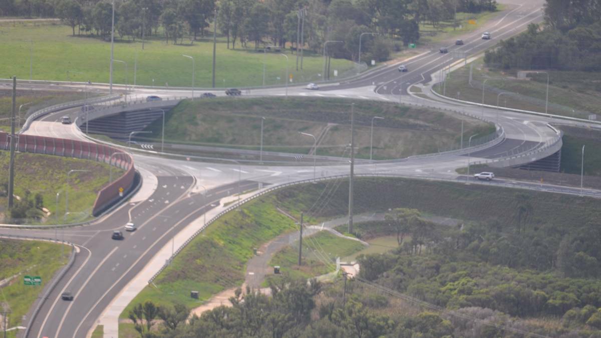 MAINTENANCE: The Kurri Kurri/Heddon Greta interchange of the Hunter Expressway.
