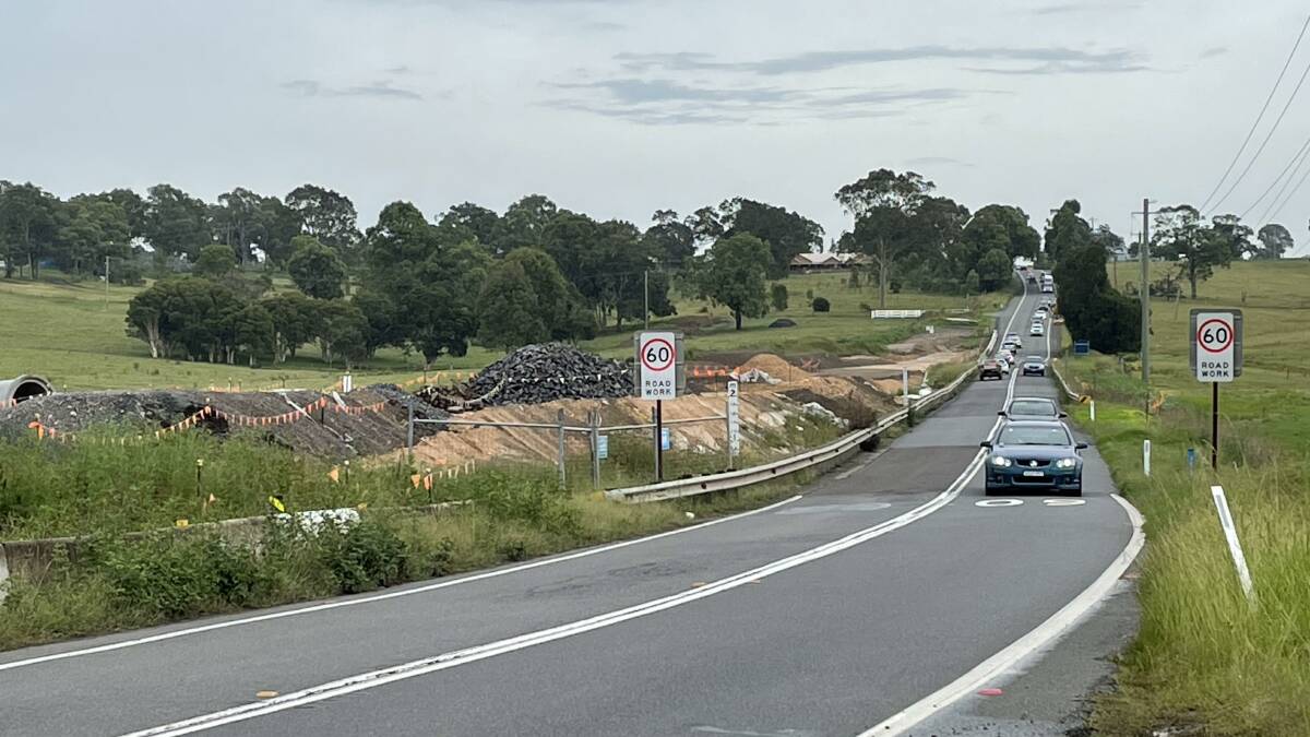 PROGRESS: The upgrade of Cessnock Road at Testers Hollow is expected to be complete by early 2023.