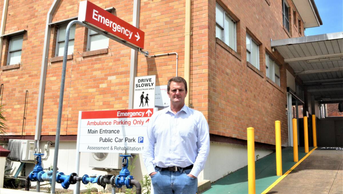 NEED FOR SERVICES: Cessnock MP Clayton Barr urged the community to get behind their local hospital.
