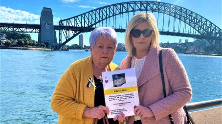 HOPING FOR ANSWERS: Allison Newstead's mother Loretta and sister Sonia at the launch of Operation Veritas in Sydney last Wednesday. 