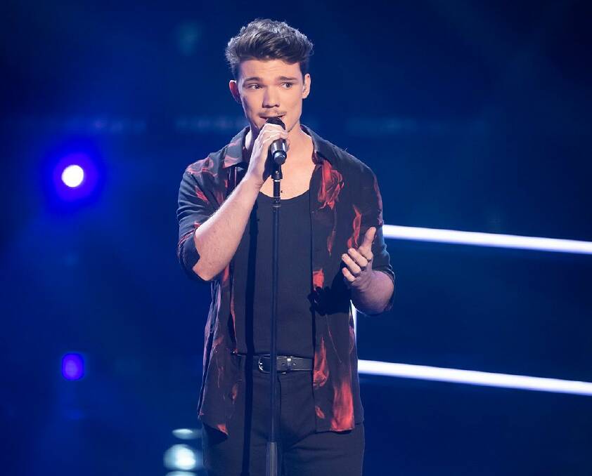 'JUST THE BEGINNING': Finnian Johnson was knocked out of The Voice Australia on Sunday, after making the top three of Team Jess. Picture: Channel 7