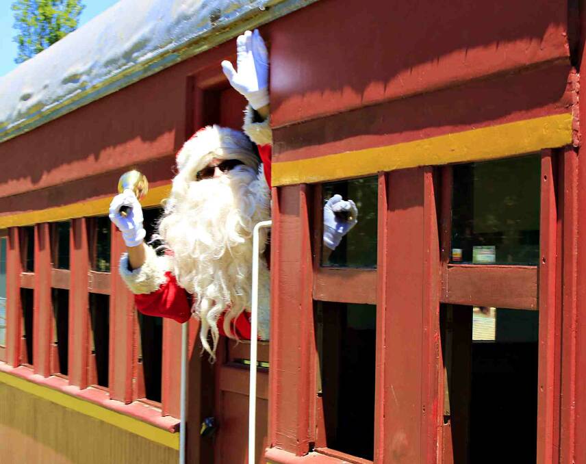 SPECIAL GUEST: Santa Claus will arrive by steam train for his annual visit to Richmond Vale Railway Museum this Sunday.