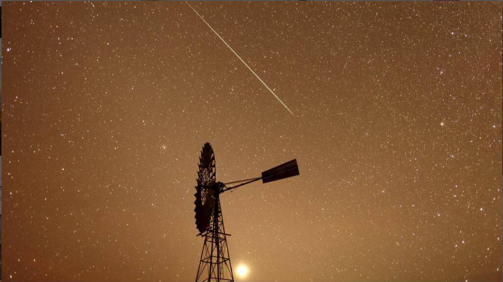 The meteor shower will be visible across Australia. Picture: Glenn Campbell