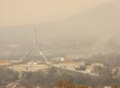 Smoke lingers over Canberra in January 2020, a period studied by researchers for its effect on new mothers and pregnant women. Picture by Sitthixay Ditthavong