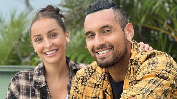 Nick Kyrgios with former girlfriend Chiara Passari, who is the subject of his assault charge. Picture: Instagram
