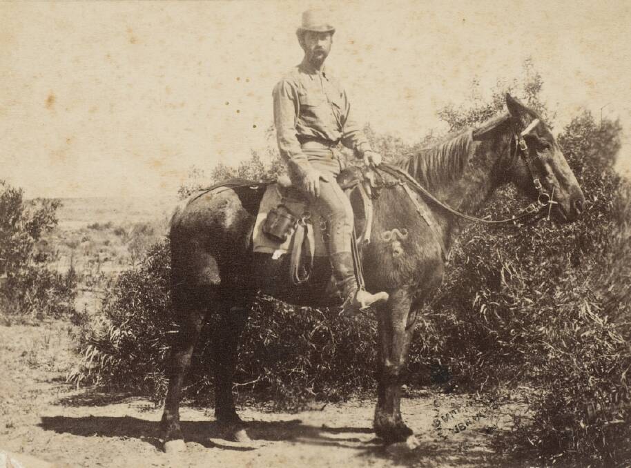 Henry Vere Barclay on horseback. Picture: State Library of NSW.