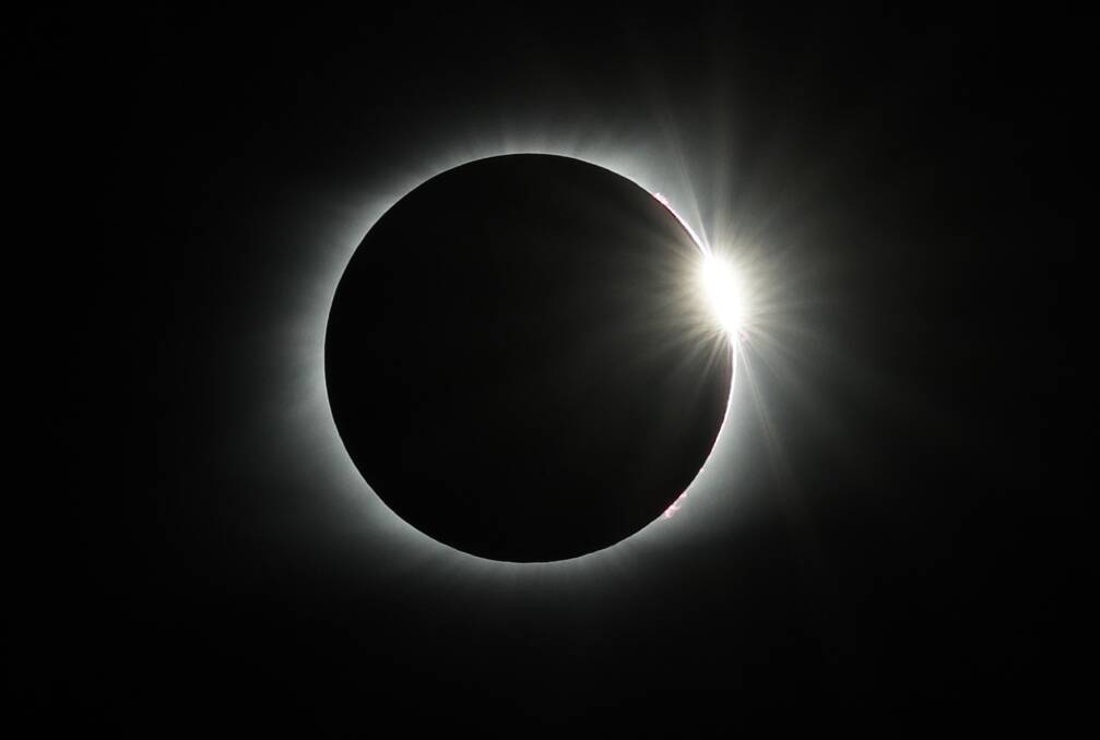 Shine Through: A total solar eclipse above Kentucky in the US in August last year.  
