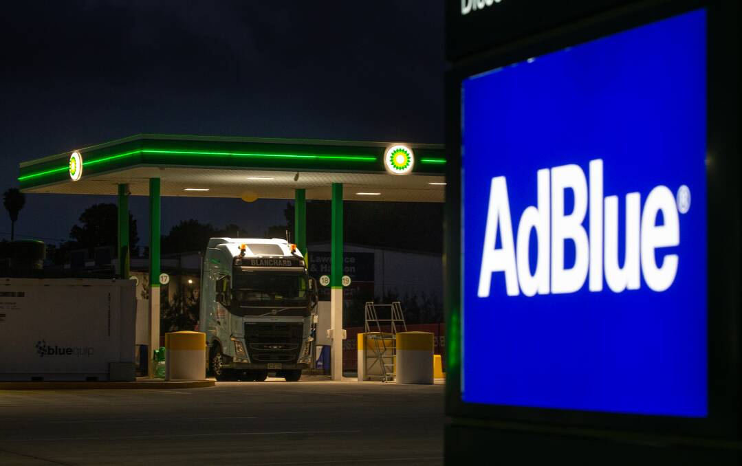 DIESEL BLUES: Cuts to Chinese exports of urea have led to shortages of Adblue, putting an otherwise little-noticed emission-control additive in the headlines. Here, a truck fills at a BP station at Tighes Hill. Picture: Marina Neil