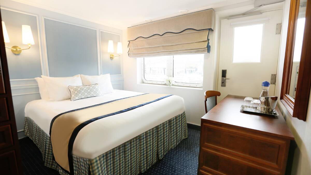 A Victory stateroom … comfort plus.