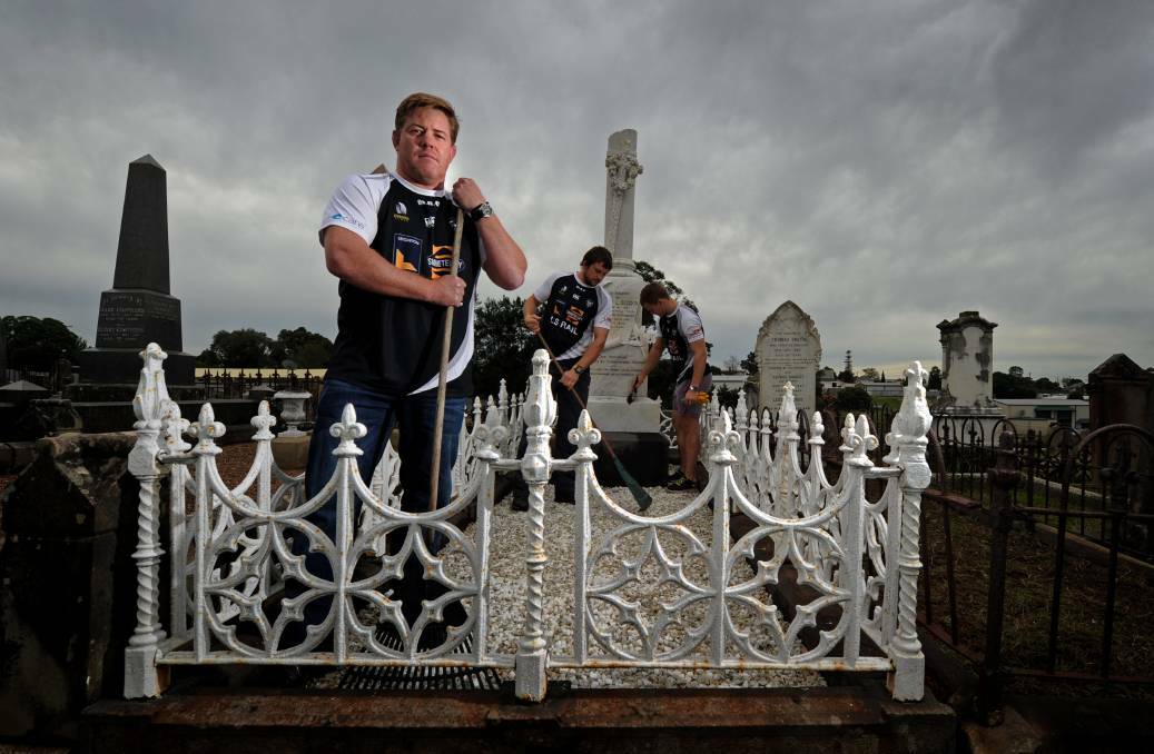 LEGACY: The Blacks have tended to the grave site of English international Robert L Seddon every year since he was buried at Telarah after drowning in the Hunter River while touring with the British and Irish Lions in 1888.