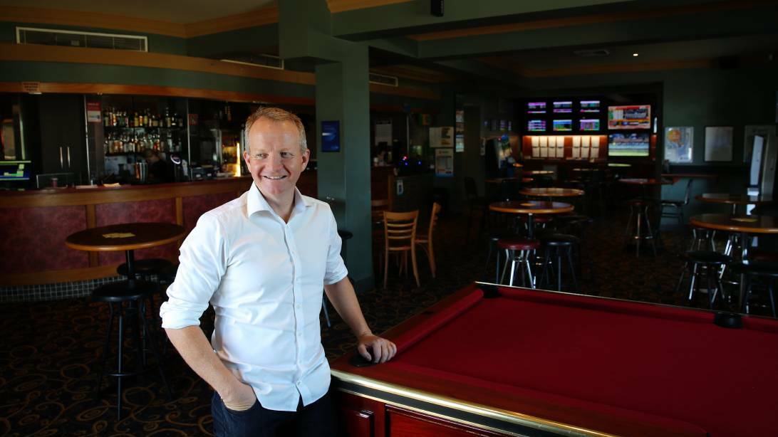 RENOVATION RUMBLE: Rutherford Hotel's new owner Stephen Hunt has big plans for the highway landmark. Picture: Max Mason-Hubers.