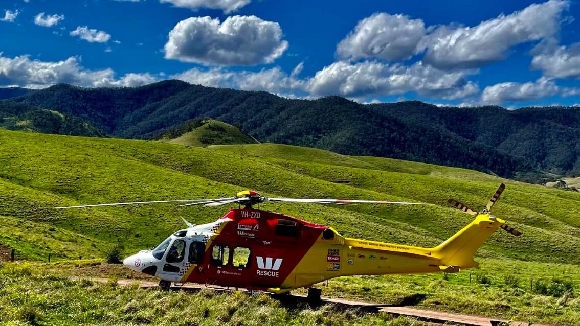 A specialist medical team on board the Westpac Rescue Helicopter are en route to the scene. Picture: File photo