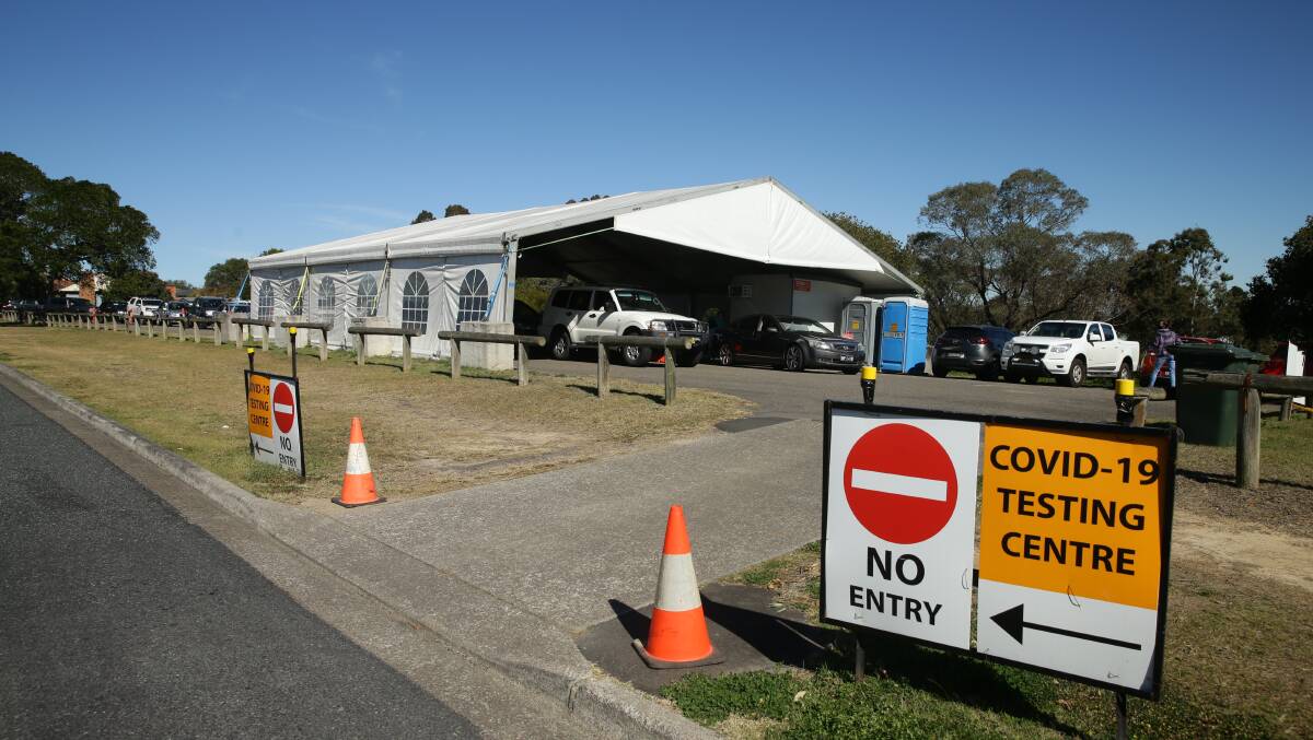 TESTING: COVID-19 clinic in East Maitland last week. Picture: Jonathan Carroll