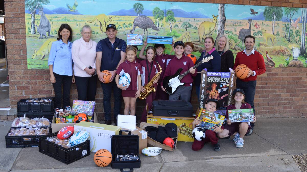 MUSICAL BOOST: Students at Muswellbrook South Public School received a range of items, including musical instruments, through Rural Aid's Gift of Music program.