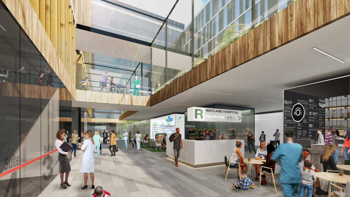 NEW HOSPITAL: An artist's impression of the new Maitland Hospital at Metford.