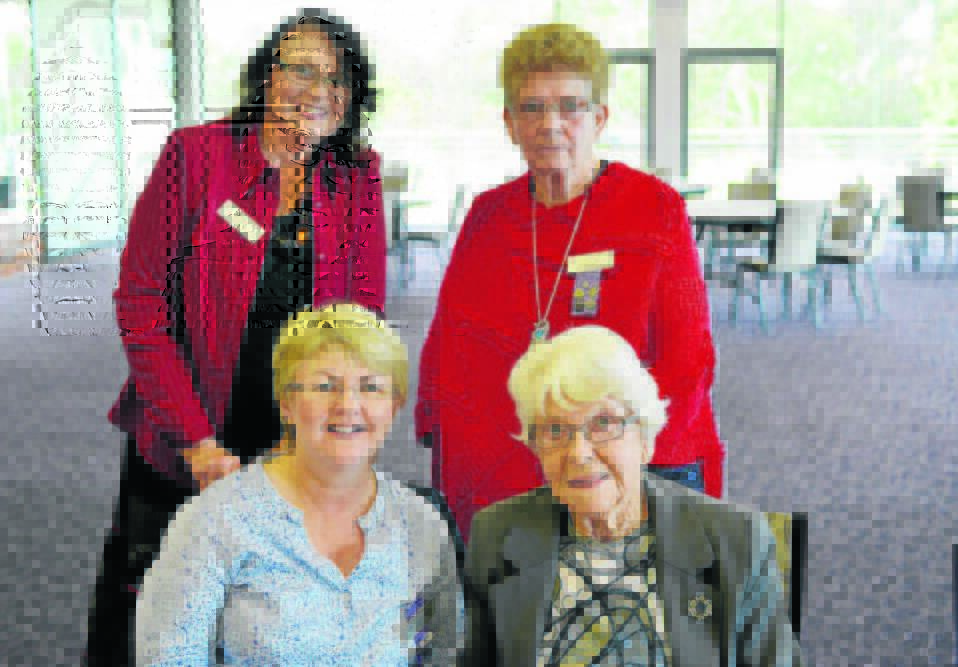 STRONG VOICE: Maitland VIEW Club members (back) Fiona Bell, Ellen Kane, Cathie Drake and Dorrie England posed for a picture in 2015 to celebrate the club's 50th anniversary. Picture by STUART SCOTT