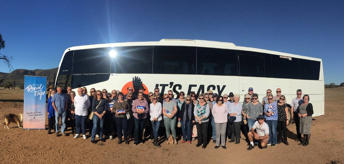 HELPING HAND: We Care Road Trip supporters during last year's journey to drought-stricken towns in NSW.