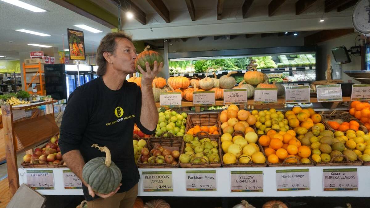 FOOD: Organic Feast owner Brent Fairns in his East Maitland store. 