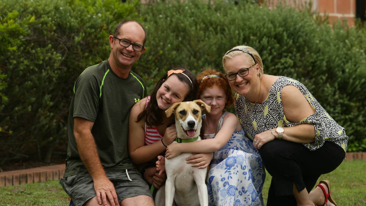 LOVE: Robert, Charlotte, Abbey and Deanne Smyth with their newest family member Addyson. Picture: Jonathan Carroll.