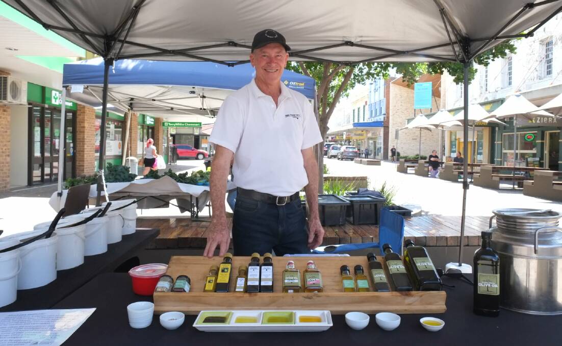 AN OLIVE AFFAIR: Ian Anderson at the Slow Food Earth Market in The Levee. 