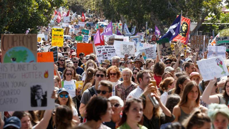 NEWCASTLE: Thousands gathered in Newcastle to participate in the School Strike 4 Climate. 