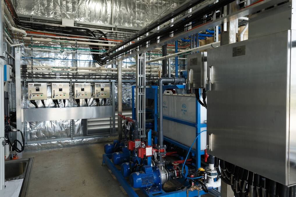 RECYCLING: Inside Hunter Water's wastewater recycling plant at Morpeth. Picture: Max Mason-Hubers