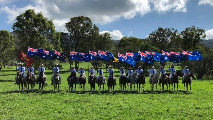 DON'T MISS IT:The RM Williams Australian Stock Horse Flag Display. 