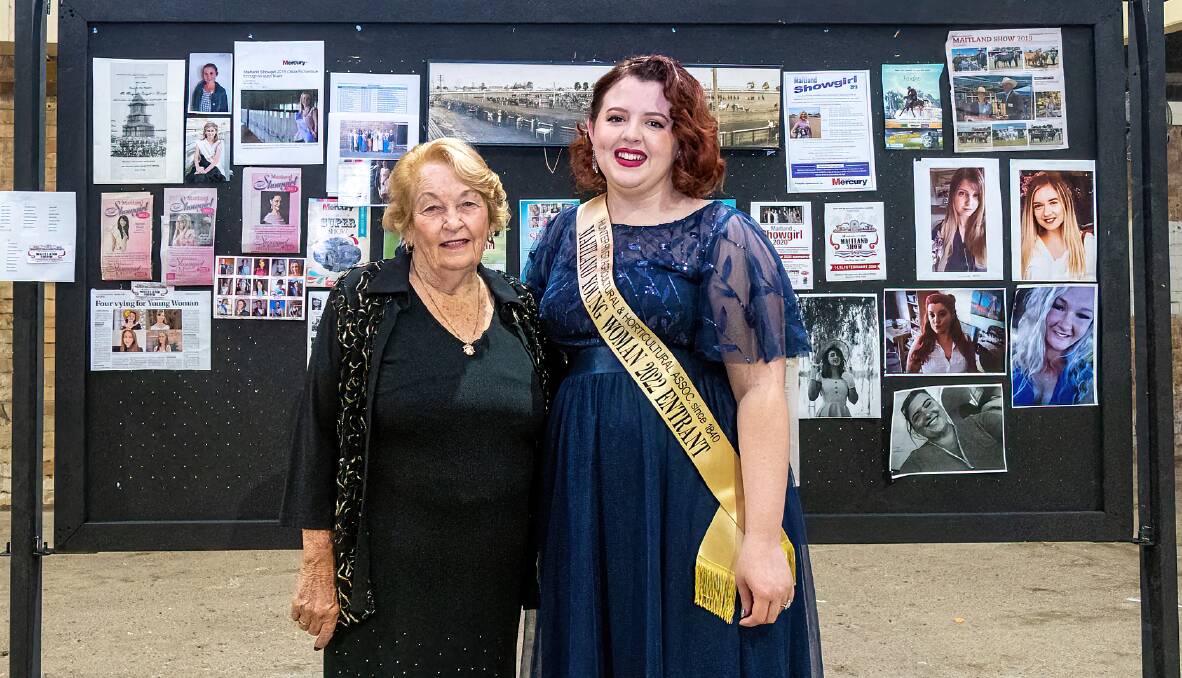 WINNER: Maitland Young Woman Competition coordinator Margaret Enright with Maitland Young Woman 2022 Jaslyn Walters. Picture: supplied