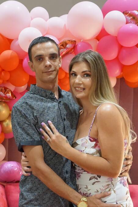 LOVE: Duncan Kirby proposed to his long-term partner Kaila Adams.