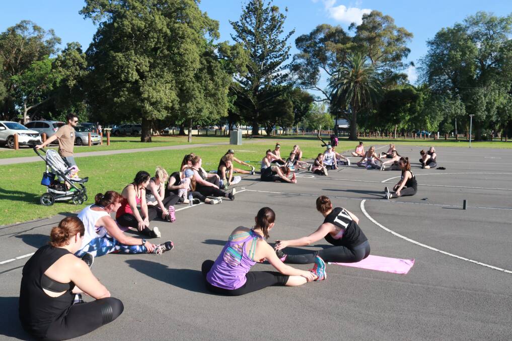 NEW YEAR, NEW YOU: Maitland women are taking advantage of the free Lissome bootcamp sessions at Maitland Park on Saturday mornings.