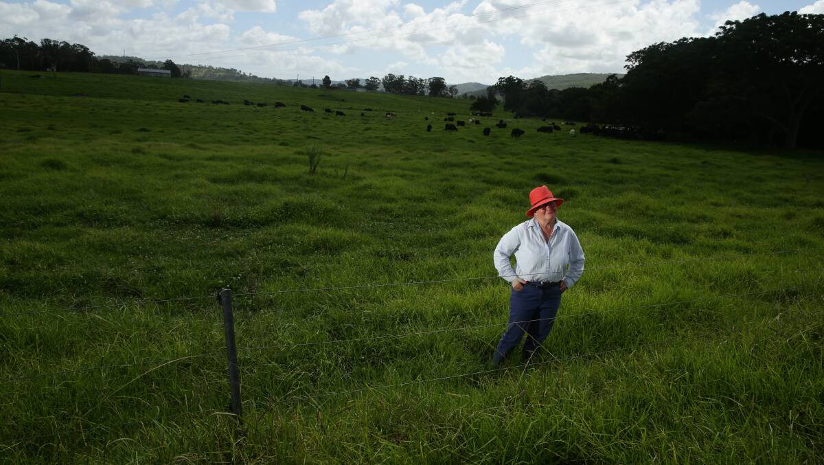 Farmer Julia Wokes at her property in Paterson. Picture by Jonathan Carroll