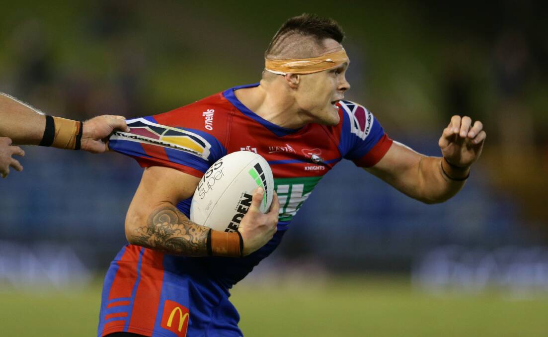 REWARD: Brodie Jones was named the Newcastle Knights rookie of the year after a breakout 2021 season.