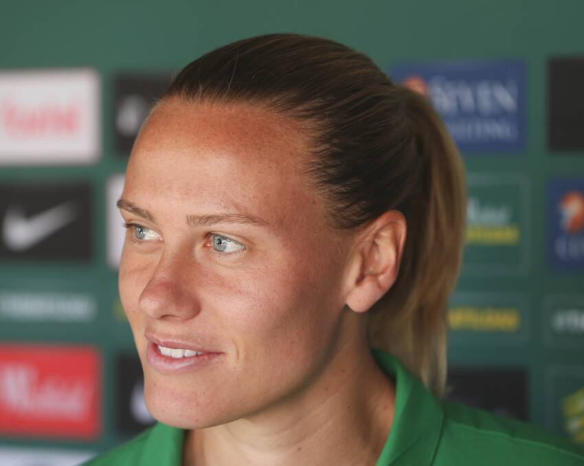 HOME GROWN: Matildas vice-captain and proud Novocastrian Emily van Egmond.