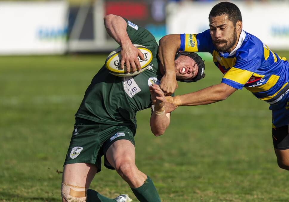 FREE TO PLAY: Fiso Vasegote will play on the wing for Hamilton in the grand final after Merewether failed to have not guilty verdict for a high tackle on Jay Strachan overturned. Picture: Stewart Hazell
