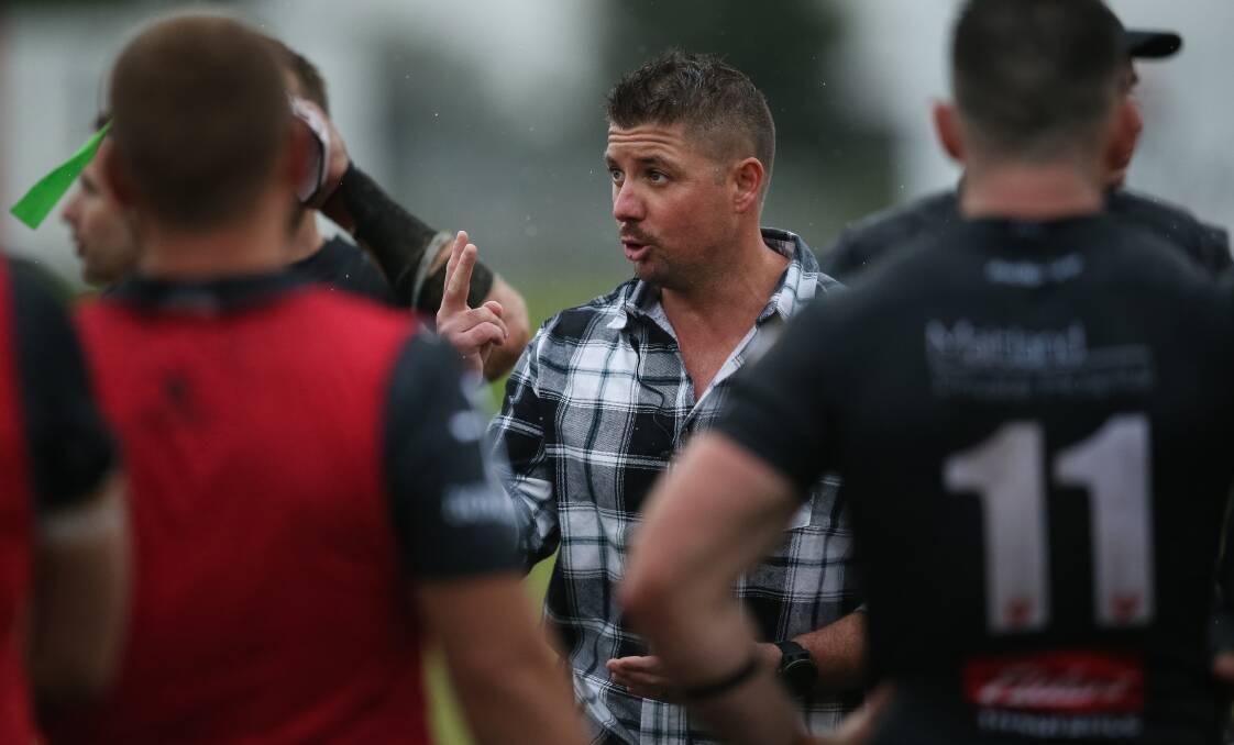 BIG PLANS: Maitland coach Luke Cunningham was happy with the progress the Blacks made this season and is confident of retaining the majority of the playing roster. Picture: Marina Neil