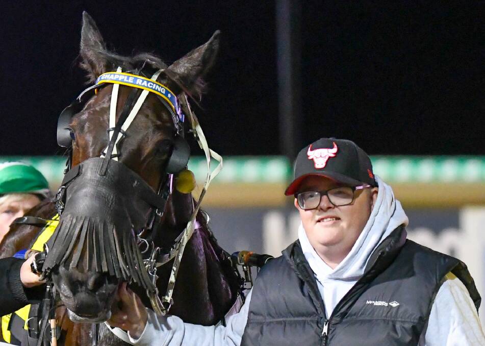 Mitch Chapple and Yoha. Picture: Racing at Club Menangle Trackside