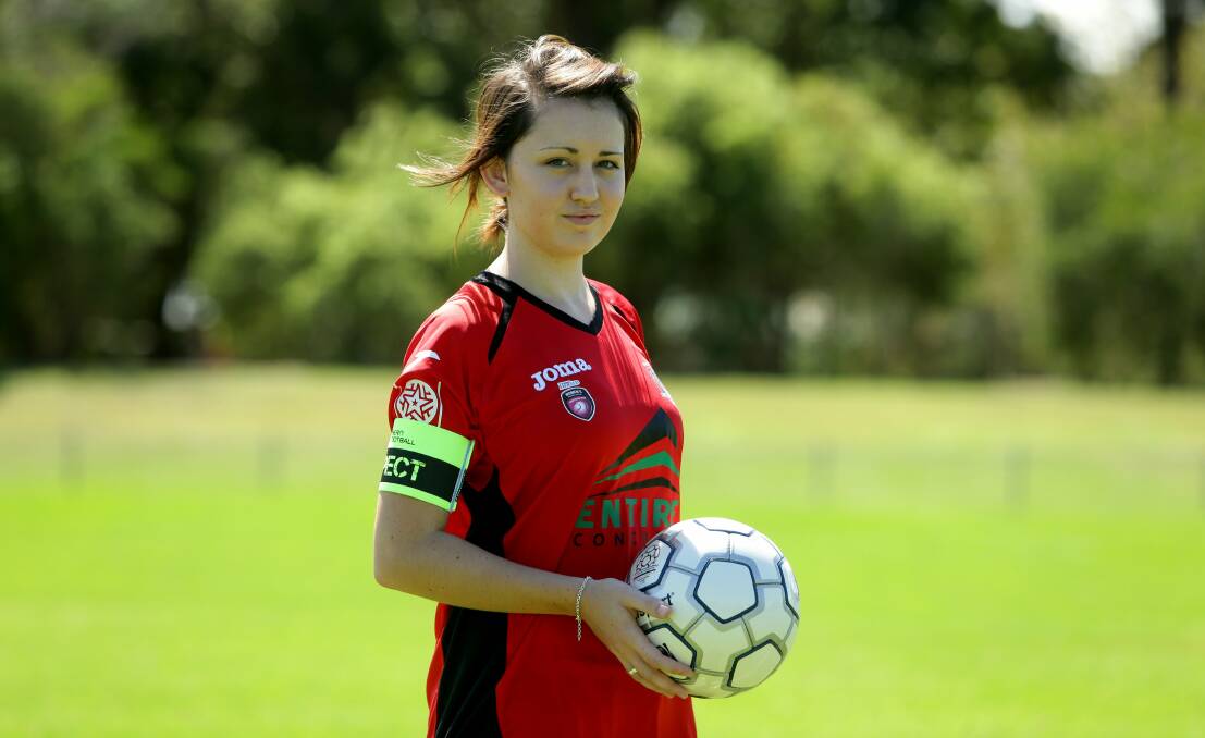 MOVING: Former Thornton Redbacks captain Sophie Milton pictured in 2014. Milton will play with Wallsend from this weekend.