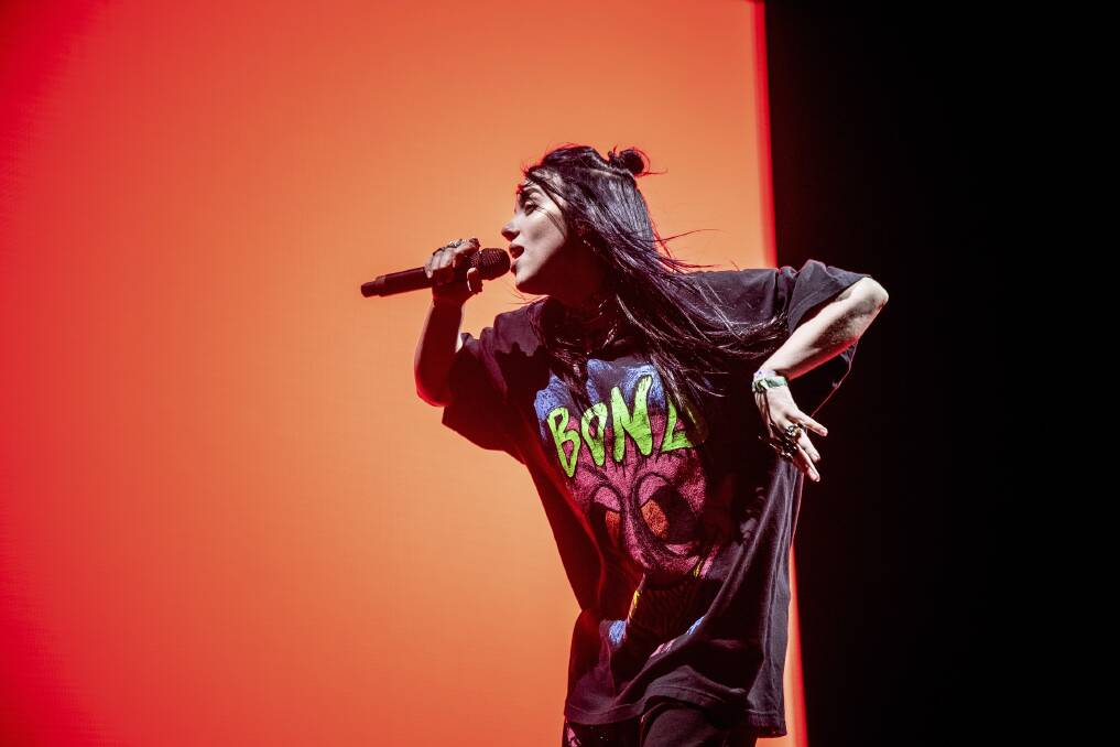 SECOND TRIP: Billie Eilish first toured Australia in 2018 for the Laneway Festival.