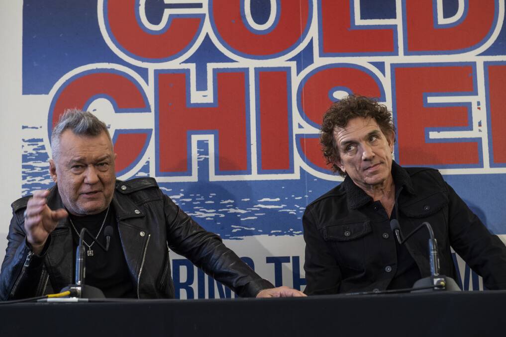 DUET: Jimmy Barnes and Ian Moss share vocal duties on Cold Chisel's new single.
