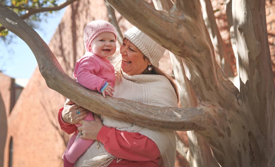 HAPPINESS: Julie Headley and 9 month-old Torfvie Madeleine Angelia Headley. Picture: Marina Neil