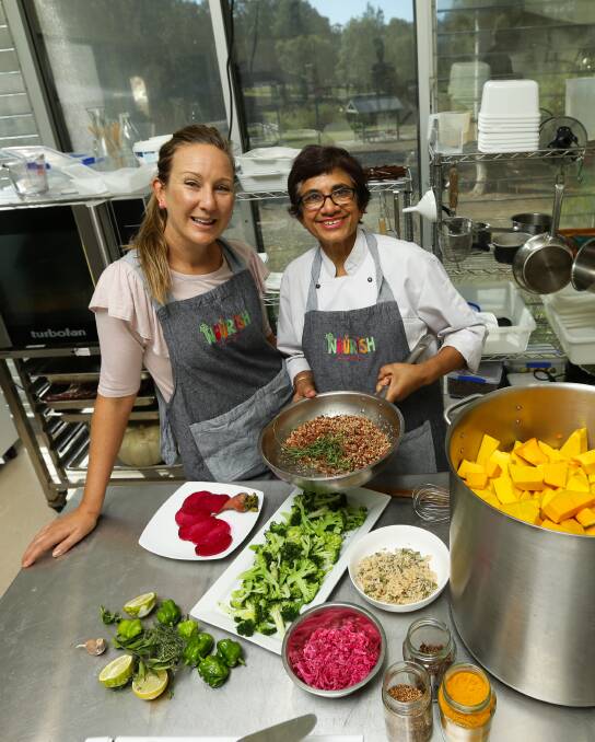 FOODIES: Nutritionist Nicole Barber and chef Amorelle Dempster have teamed up to create the Nourish Cooking class program. 